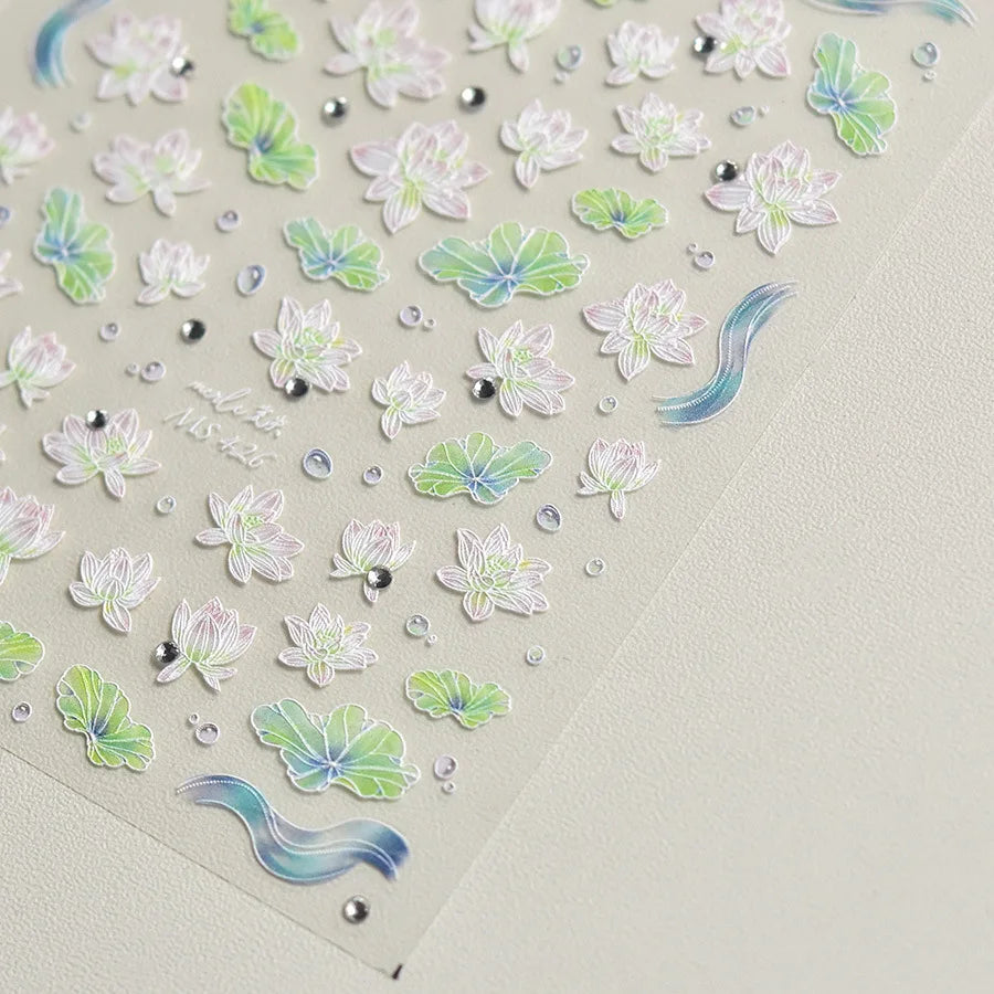 1pcs Cute Cat Claw 3D Jelly Relief Nail Stickers 3D Adhesive Stickers For Nails DIY Japanese Kawaii Slider Nail Art Decorations