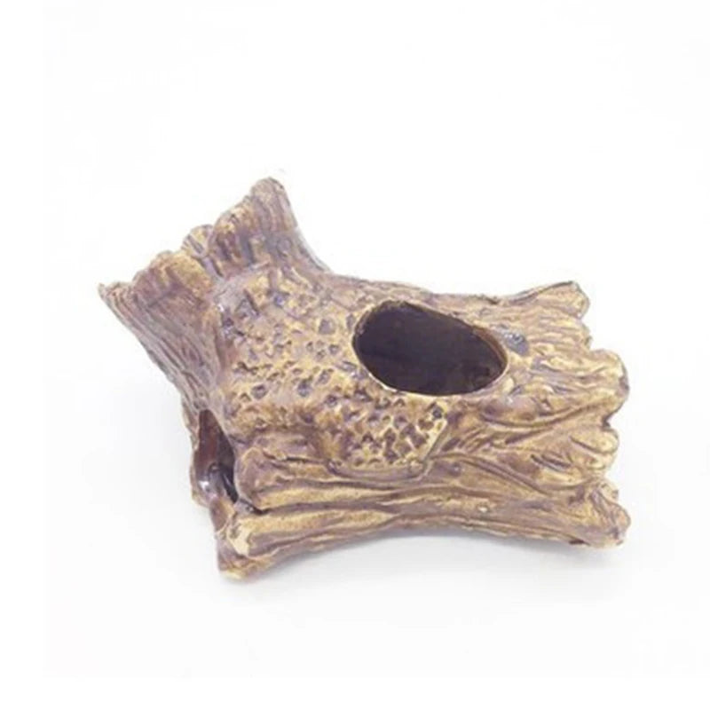 1Pcs Ceramic Aquarium Decoration Fish Shrimps Shelter House Pottery Scorpion House Canister Simulation Stone Fish Tank Decors