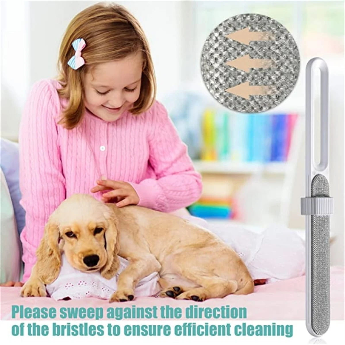 1 PC Reusable Hair Removal Cat Fur Cleaner Pet Dog Cat Hair Remover Lint Roller Brush Reusable Dog Hair Removal Roller