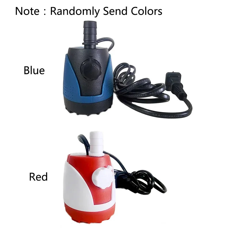 5W 220V-240V Bottom Suction Water Pump Aquarium Ultra-Quiet Submersible Pump For Water Cycle and Pumping of the Fish Tank