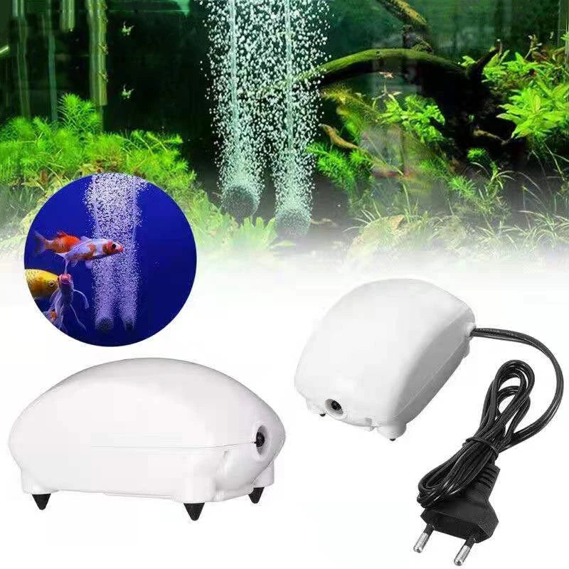 2.5W Aquarium Fish Tank Oxygen Air Pump Mini Air Compressor Pump Aquarium Fish Tank Oxygen Pump Ultra Low Noise Tank Accessories