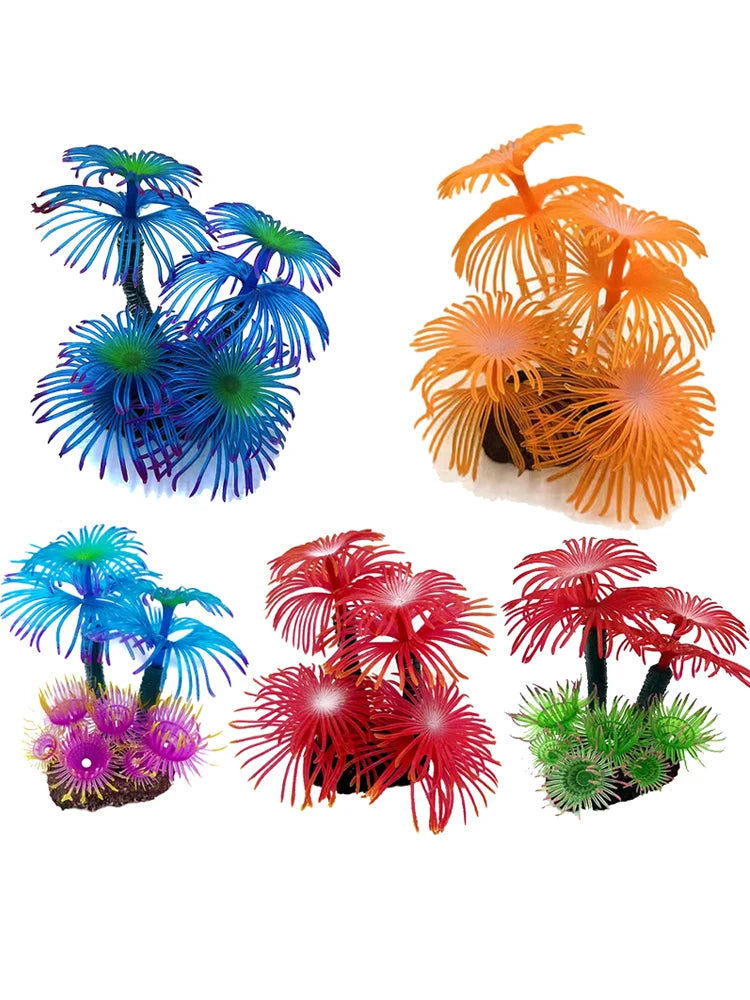 Artificial Underwater Coral Aquarium Fish Tank Simulation Decoration Aquarium Backgrounds Plants Water Grass Accessories Home
