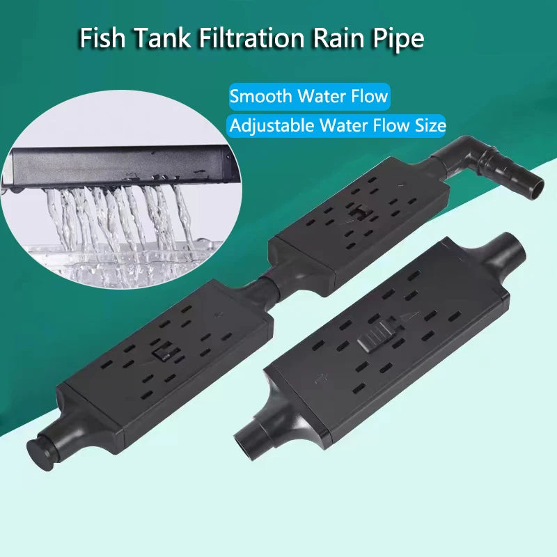 Adjustable Aquarium Fish Tank Filter Rain Spray Bar Unit Outflow Pipe Aquarium Accessories Water Fall Filter Connecting Pipes