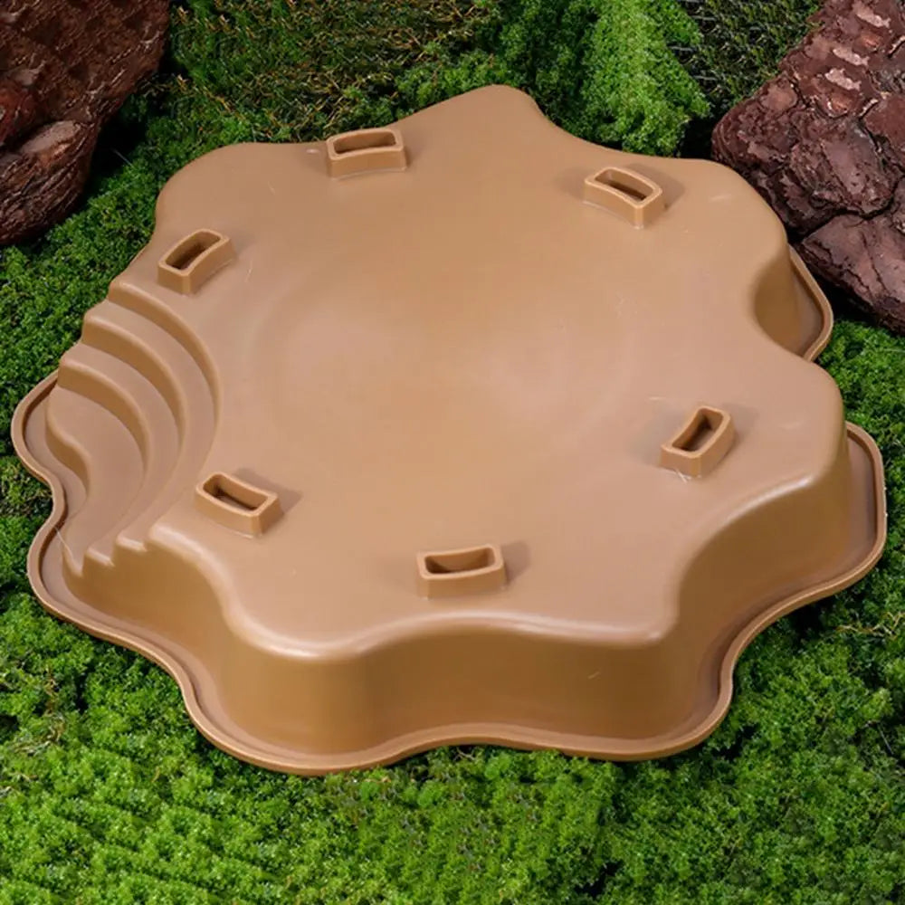 Turtle Pool Large Reptile Turtle Bathing Tub Feeding Bowl Lizards Habitat With Ramp Tortoise Feeder Feeding Bowl for Small Gecko