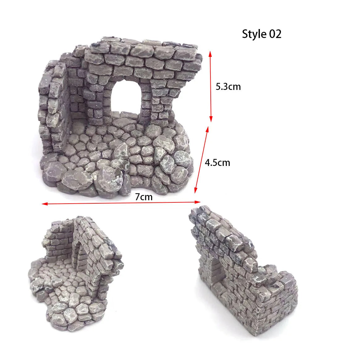 Resin Door Aquarium Decoration Fish Tank Ornament Acuario Rocks for Aquarium Fish Decor For Small Fish Shrimp Shelter House Hot