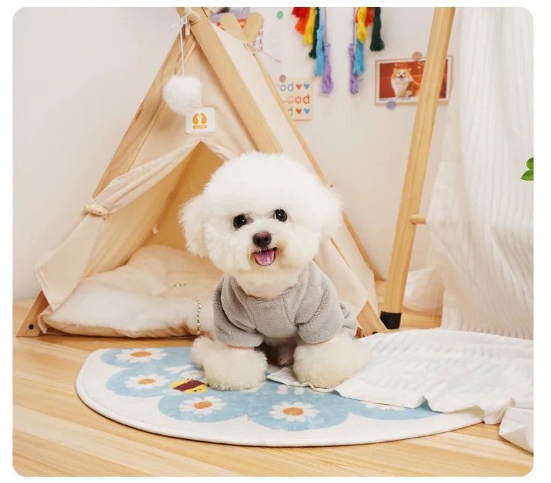 Thermal Flannel Winter Dog Pajamas for Small Dogs Cold Weather Warm Clothes Puppy Onesie Jumpsuit Yorkie Overalls for Dogs