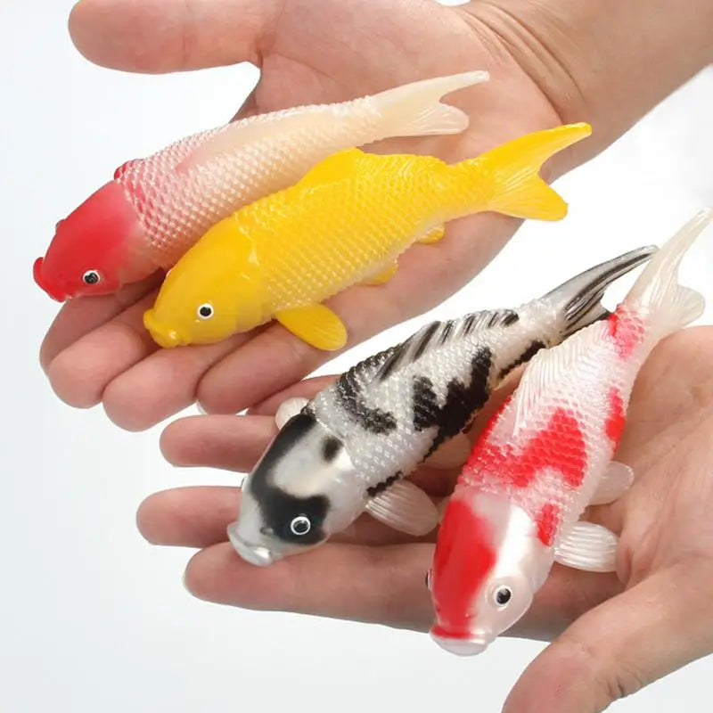 5PCS Simulated Fish Simulation Floating Model Fish Tank Underwater Water Fountain Pond Landscape Decoration For Garden Pond