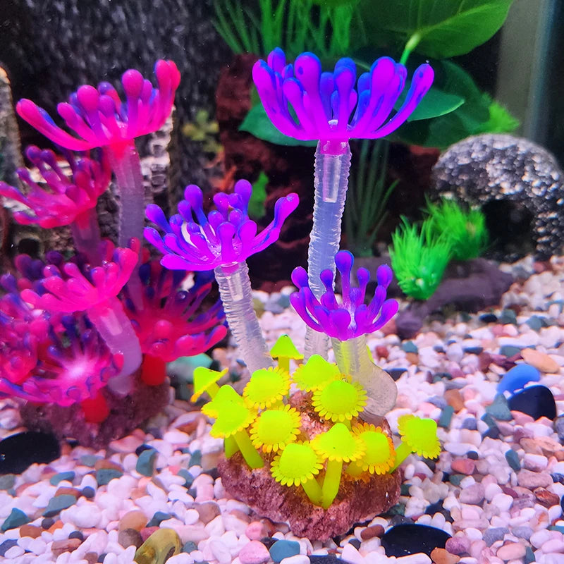 Artificial Underwater Coral Aquarium Fish Tank Simulation Decoration Aquarium Backgrounds Plants Water Grass Accessories Home