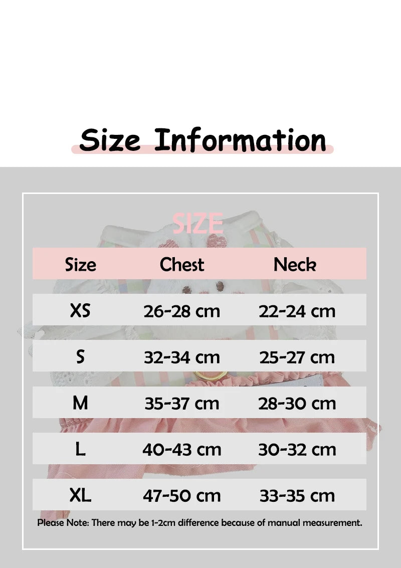 Cute Animal Lace Pet Vest Harness Handmade Lattice Vest for Small Dogs Bichon Frise Princess Summer Clothes Leash Accessories