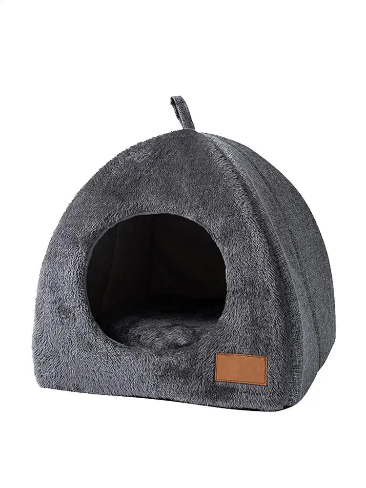 New Triangle Cat Nest New Deep Sleep Comfort In Winter Cat Bed Closed Cat House Pet Nest Safe Pet House Pet Supplies