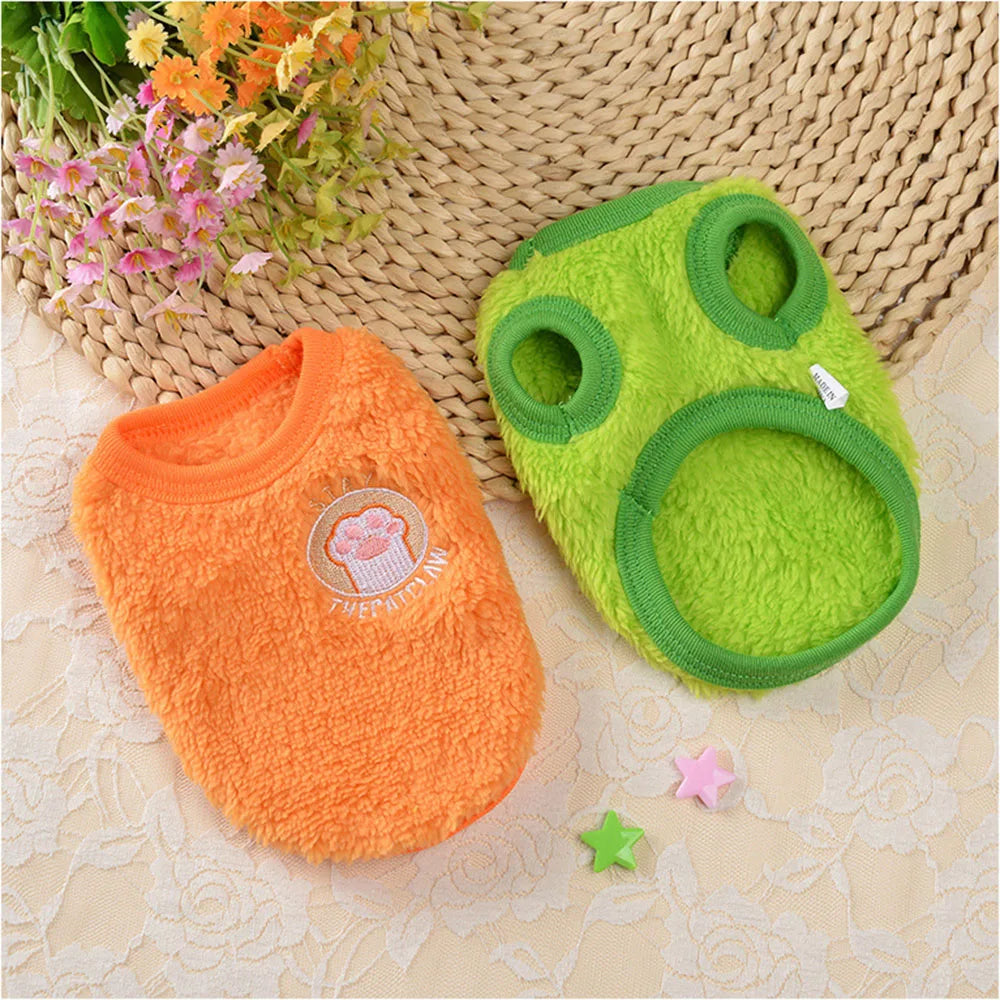 Guinea Pig Clothes Small Animal Rabbit Cat Warm Vest Cozy T-Shirt for Guinea Pig Ferret Bunny Kitten Chihuahua and Small Animals