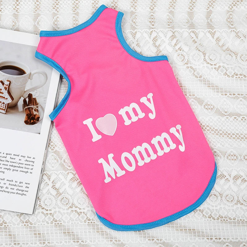 Cartoon Print Summer Pet Dog Clothes Daisy Animal Lightweight Spring Vest for Cat Medium Big Pet Supplies XXL Puppy Clothing