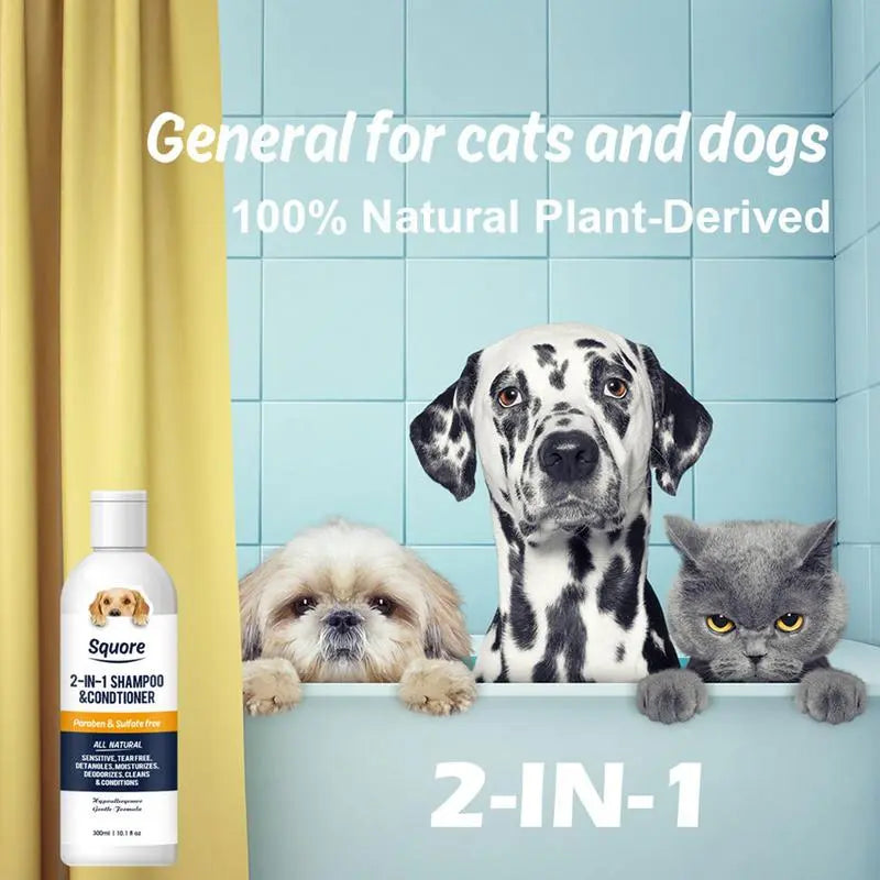 Dog Shampoo And Conditioner 2 In 1 Dog Shampoo And Conditioner PH Balanced Cleansing Grooming And Conditioning Sensitive Skin