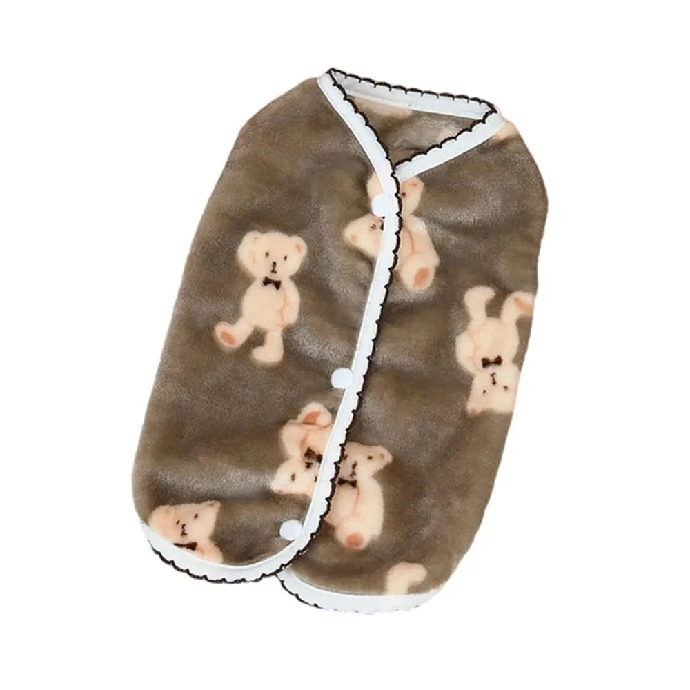 Pet Dog Clothes Winter Fleece Dog Vest Coat Plus Warm Jacket for Small Dogs Cats Clothing Puppy French Bulldog Chihuahua Apparel