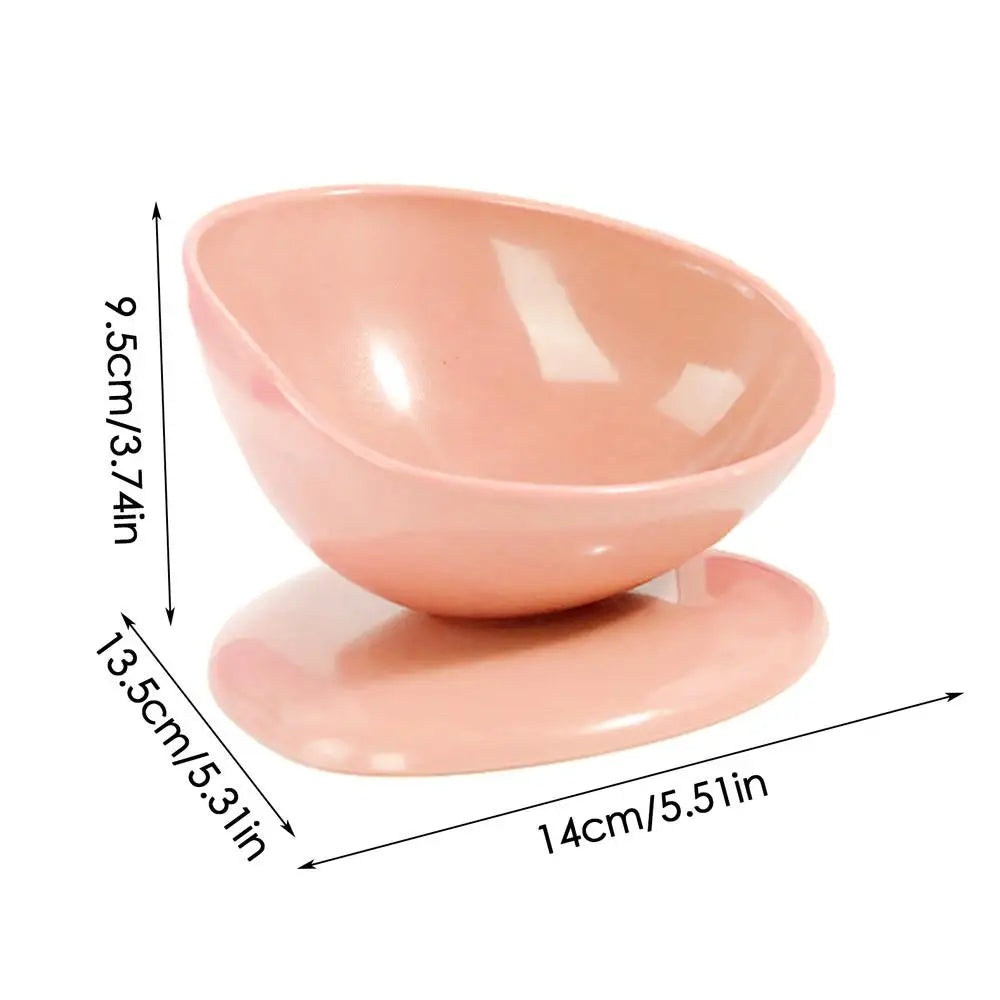 Raised Cat Food Bowl Spill Proof Cat Bowls Portable Dog Food Feeding Pet Feeder with Anti Slip Base for Indoor Cats Puppy Dogs