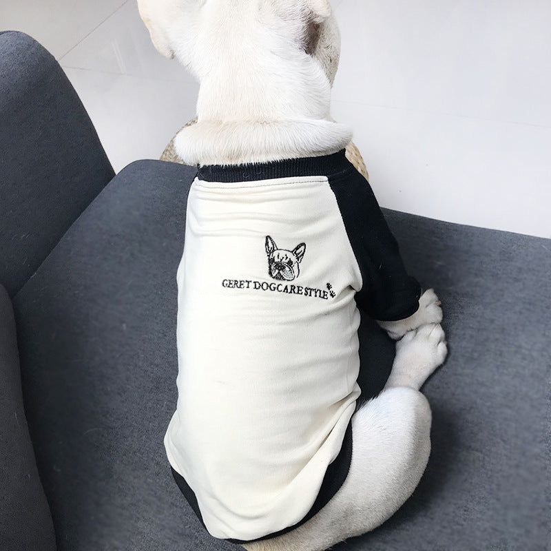 2022 Spring and Autumn New Style Pet Parent-child Clothing Bichon Cat Clothes Embroidered Dog Costumes