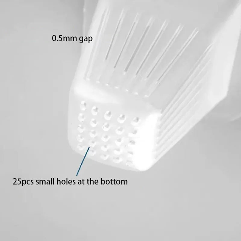 1pcs Plastic Feeder Set With Suction Cup For Aquarium Red Worm Feeding Fish Tank Cone Live Food Tapered Hopper Basket Supplies