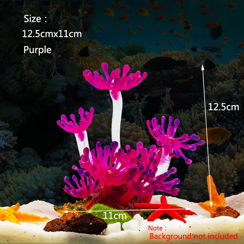 Artificial Underwater Coral Aquarium Fish Tank Simulation Decoration Aquarium Backgrounds Plants Water Grass Accessories Home