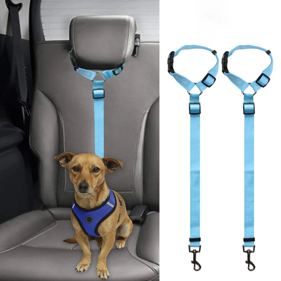 Pet car safety rope ring dog car safety belt rear seat towing rope