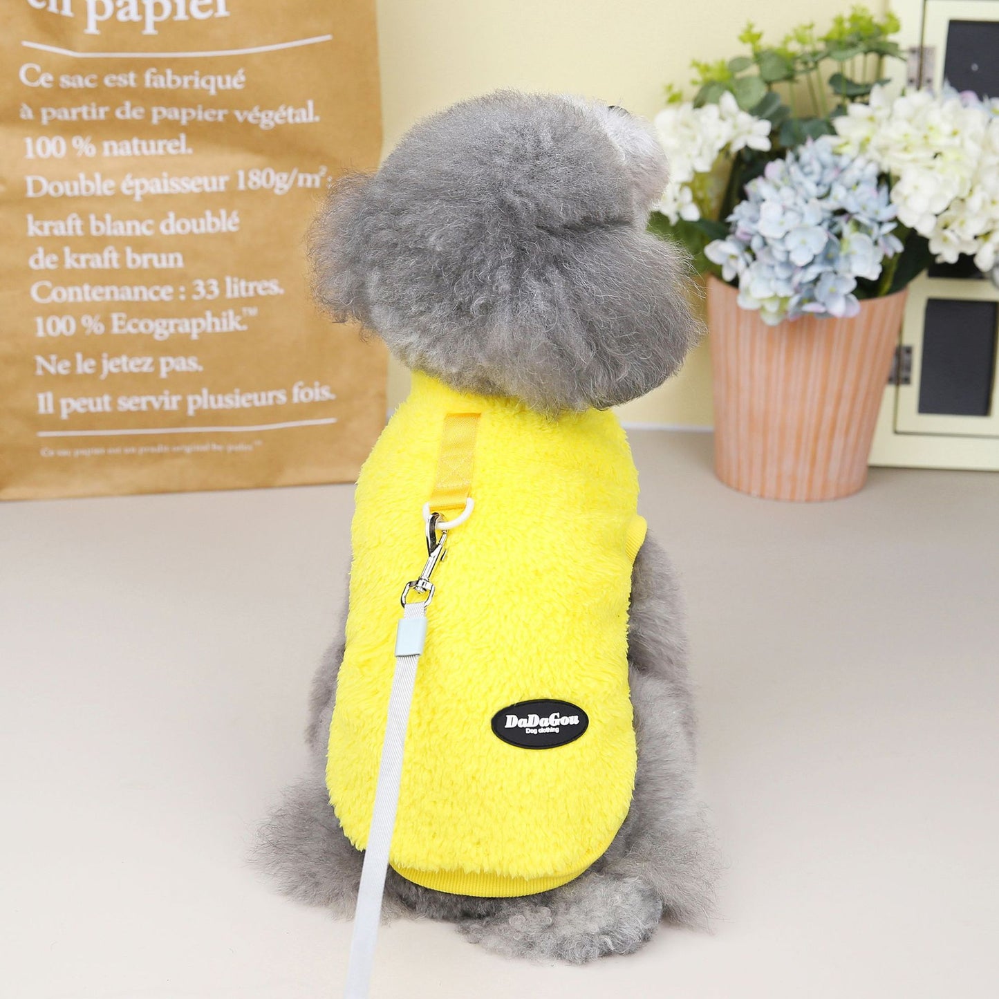 Soft Fleece Solid Color Dog Winter Warm Dog Clothes for Small Dogs Puppy Cat Jacket Chihuahua Tshirt Yorkie Costume Pet Clothing