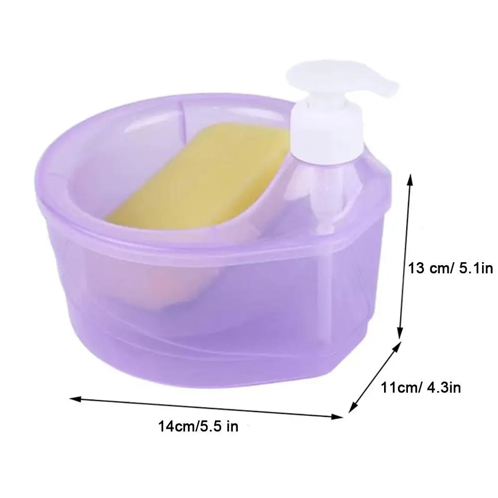 Kitchen Integrated Dishwashing Liquid Dish Towel Storage Press Box Soap Box Dishwashing Pot Soap Dispenser Storage Neat