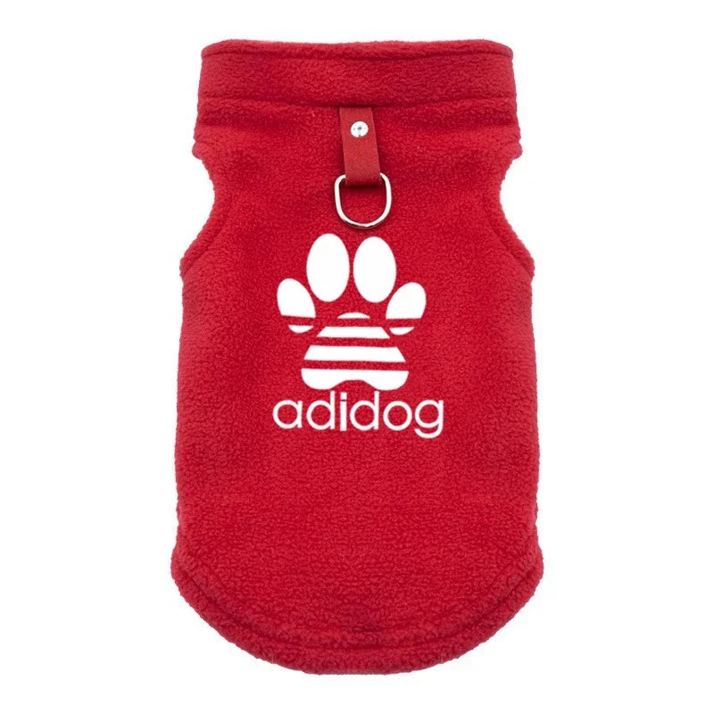 Soft Fleece Dog Clothes for Small Dogs Pull Ring Design Spring Autumn Winter Warm Pet  Pullover French Bulldog Jacket Pug Coats