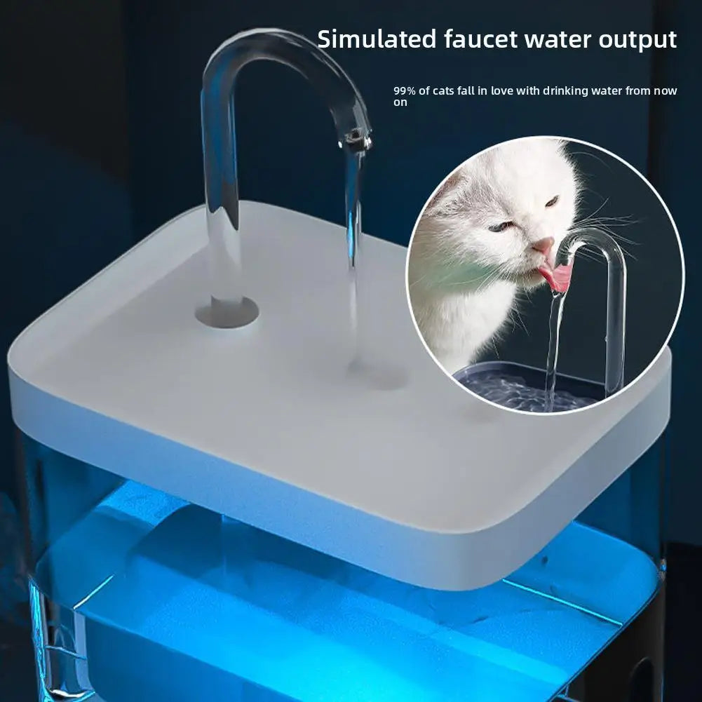 Cat Smart Drinking Fountain Automatic Circulation Large-capacity Water Tank Multiple Filtration Systems Safe And Hygienic USB Ch