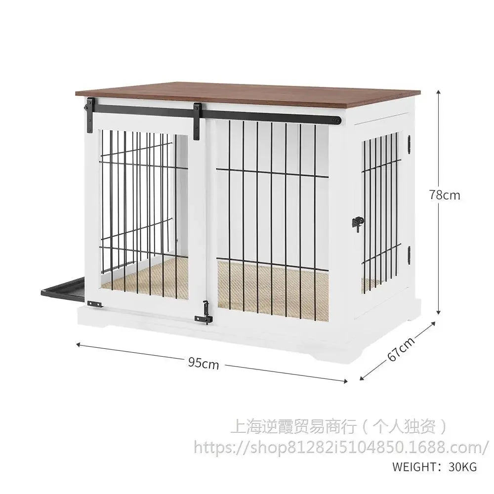 Unipaws sliding door cage high-end furniture wind pet cage medium and large dog house