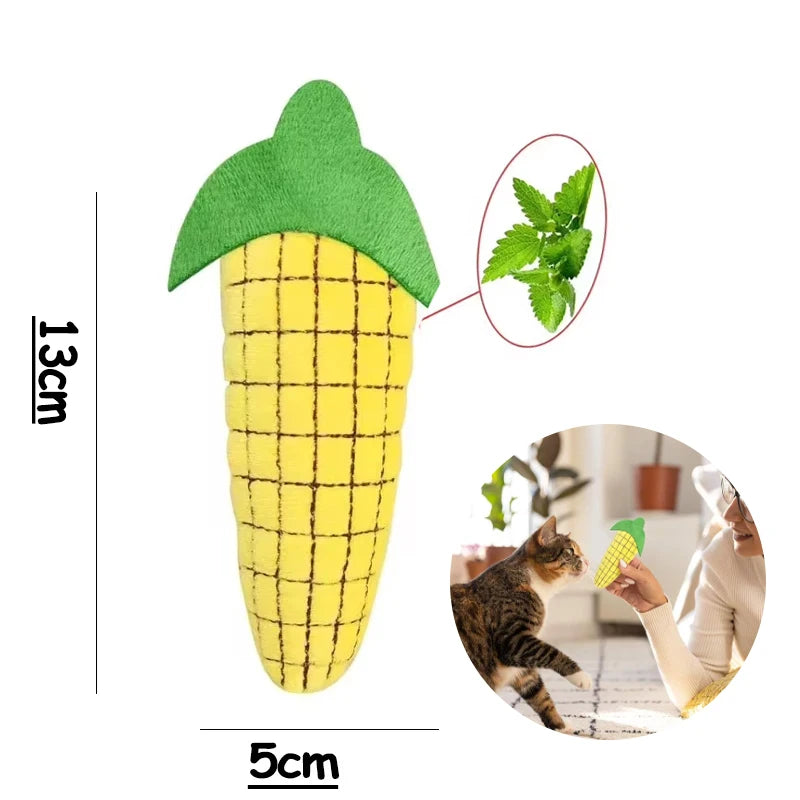 Cats Toy with Catnip Plush Cat Toys for Kitten Teeth Grinding Thumb Pillow Chewing Toy Claws Thumb Bite Pet Accessories