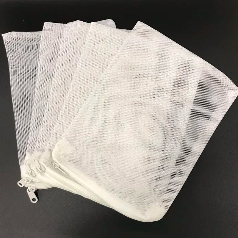 5Pcs Black/White Filter Mesh Bag Aquarium Pond For Bio Ball Carbon Media Ammonia Fish Tank Isolation Bag Accessories