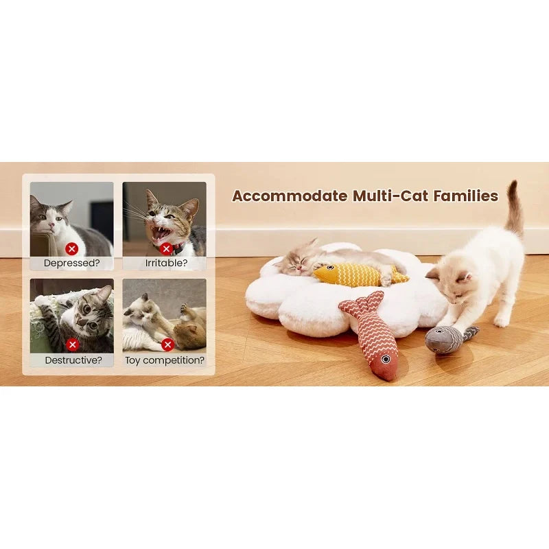 Cat Toy Catnip Fish Pet Chew Bite Toys For Cats Funny Interactive Soft Simulation Fish Kitten Training Playing Toy Cat Supplies