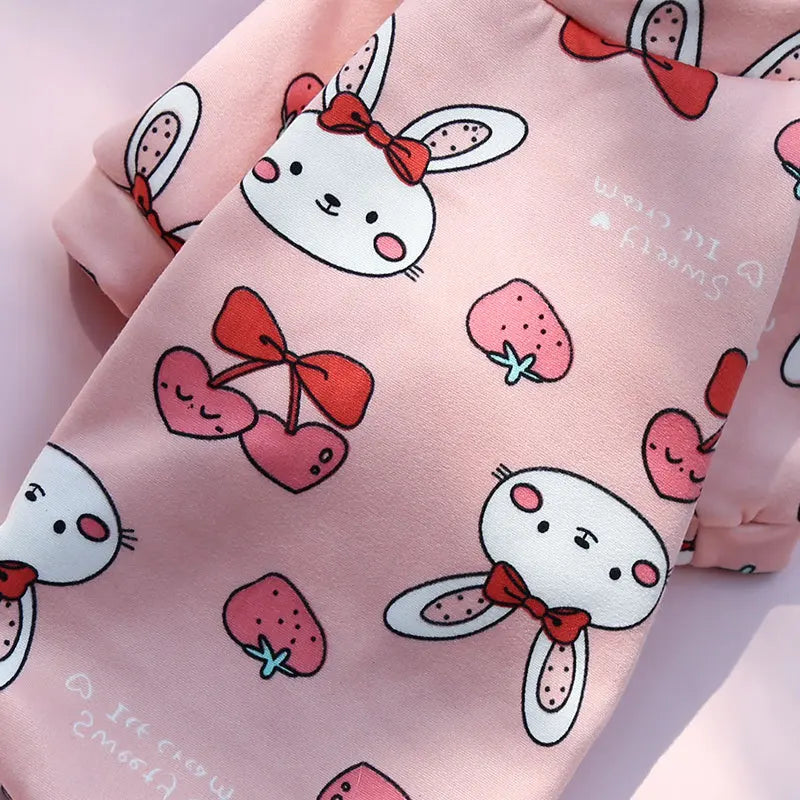 Pet Dog Costume Cute Printed Pet Coat Cotton Soft Pullover Dog Shirt Jacket Sweatshirt Hoodie Cat Clothes Suit Sweater Outfit