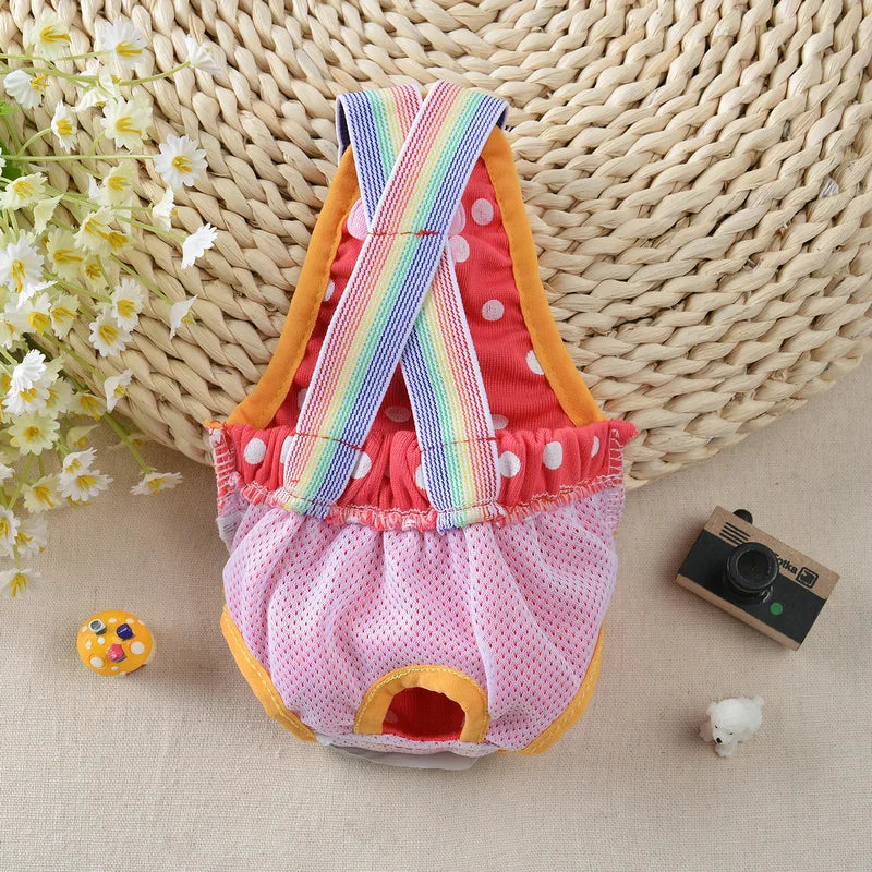 Sweet Sphynx Cat Physiological Pants with Straps Denim Female Pet Safety Sanitary Panties for Cats Gota Animals mascotas Costume