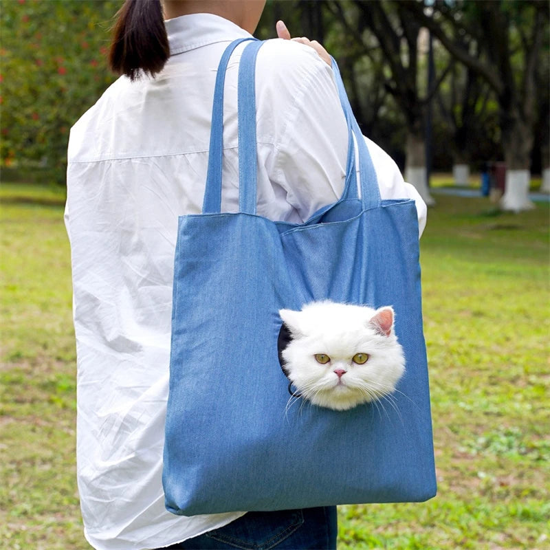 Outdoor Walking Pet Bag for Chihuahua Cartoon Animal Funny Medium Dog Accessories Travel Protective Adjustable Hole Handbags