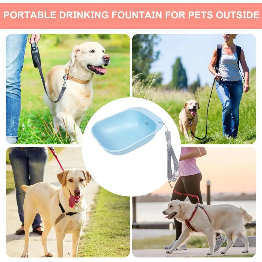 200ml Outdoor Water Bowl Dog Travel Water Bowl for Outdoor Dogs Hangable Outside Dog Waterer Reusable Dog Water Bottle Dispenser