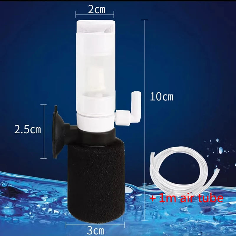 Mini Aquarium Sponge Filter Fish Tank Shrimp Pond Air Pump Biochemical Sponge Filter Aquarium Filtration Filter BioSponge Filter