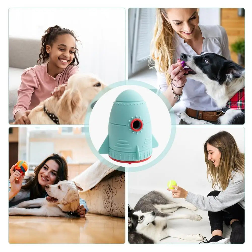 Treat Dispensing Dog Toy Dogs Puzzles Feeder Puppy Slow Feeding Interactive Toys Pet Chewing Teeth Cleaning Toys Food Leaking
