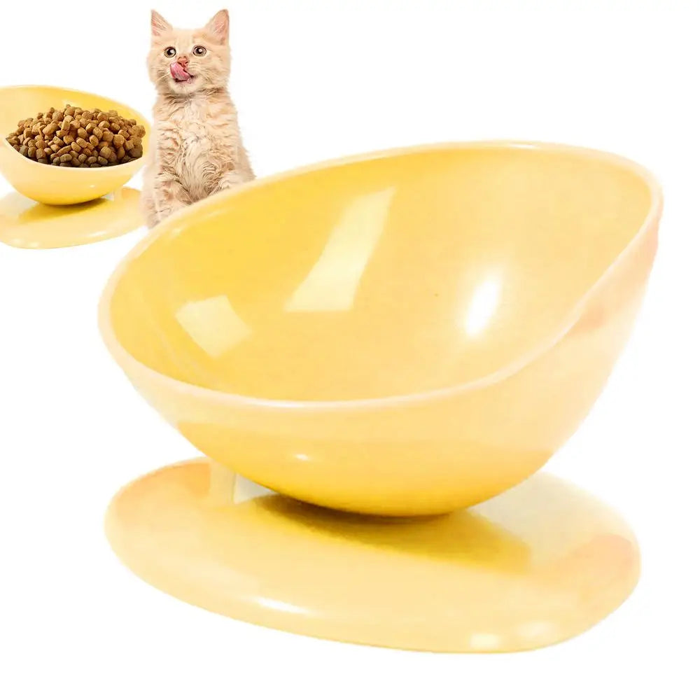 Raised Cat Food Bowl Spill Proof Cat Bowls Portable Dog Food Feeding Pet Feeder with Anti Slip Base for Indoor Cats Puppy Dogs