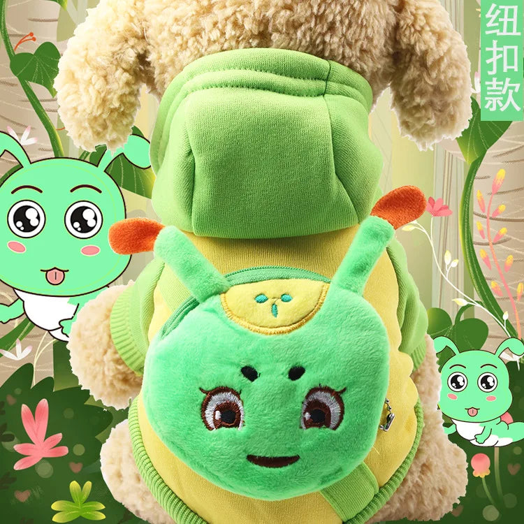 New Dog Clothes Autumn Winter Pet Products Pets Coats Soft Cotton Hoodies For Small Dogs Chihuahua Clothes Cartoon Pet Outfit