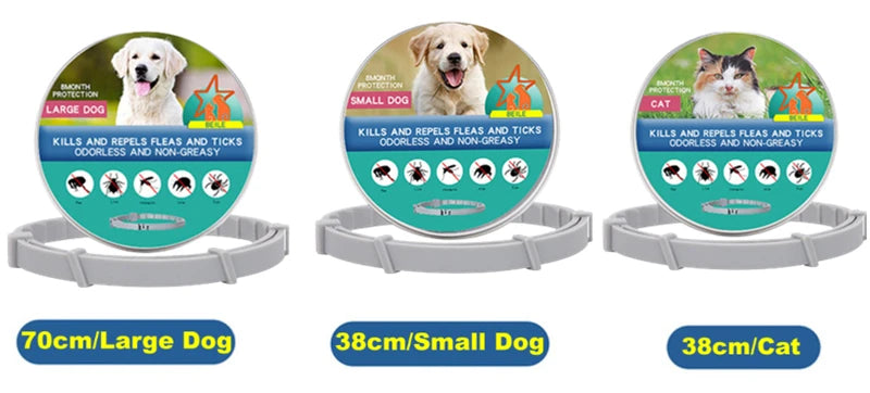 Extendable Pet F le a Collar Necklace Personalized A n ti Fl ea and Ti ck Big Dog Puppy Cat An ti-Fl ea Collar T ic ks Dogs