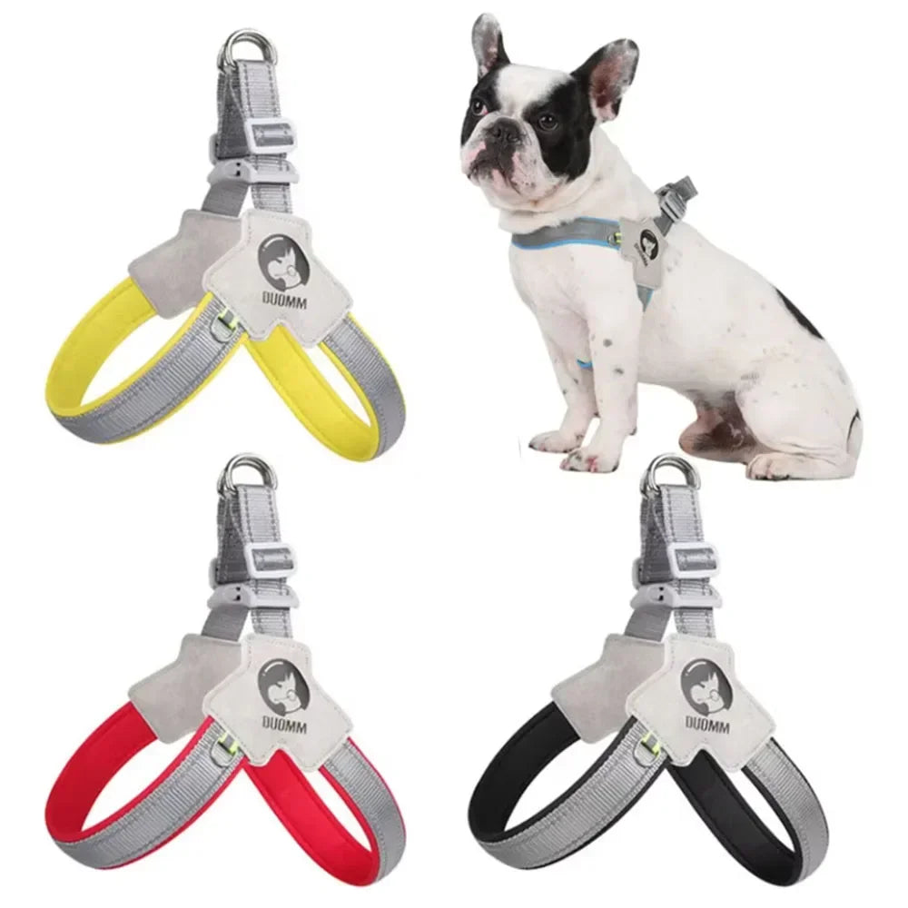 Breathable Y Shape Dog Harness Adjustable Step In Pet Harness Vest for Puppy Small Large Dog Chest Harness Reflective Dog Collar