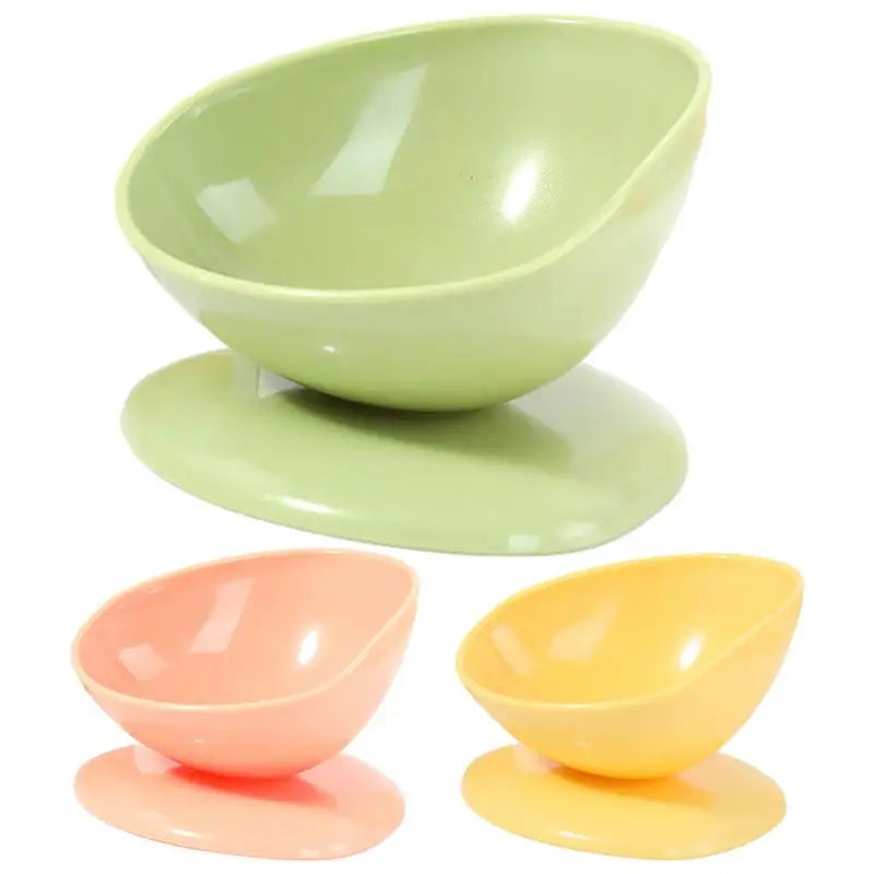 Raised Cat Food Bowl Spill Proof Cat Bowls Portable Dog Food Feeding Pet Feeder with Anti Slip Base for Indoor Cats Puppy Dogs