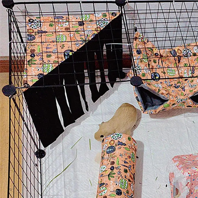 Guinea Pig Hideout Fleece Guinea Pig Hideout Small Animal Corner Fleece Hideaway Fleece Forest Curtain Hideout For Guinea Pigs