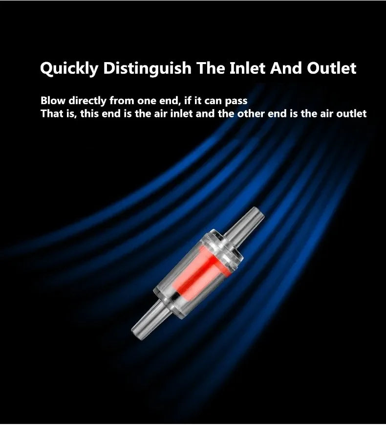 10pcs Aquarium One Way Check Valve CO2 Aquarium Fish Tank Air Pump Check Valve Increasing Pump Hose Accessories acuario