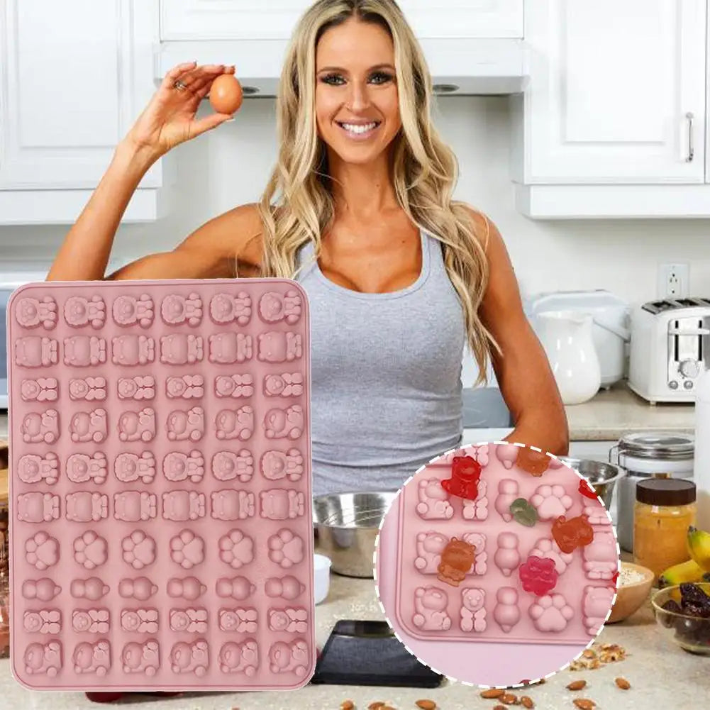 Cartoon Silicone Fudge Mold Super Small Silicone Chocolate Mould Tool Tea Baking Ice Afternoon Ice Mold Maker Mold F2I1