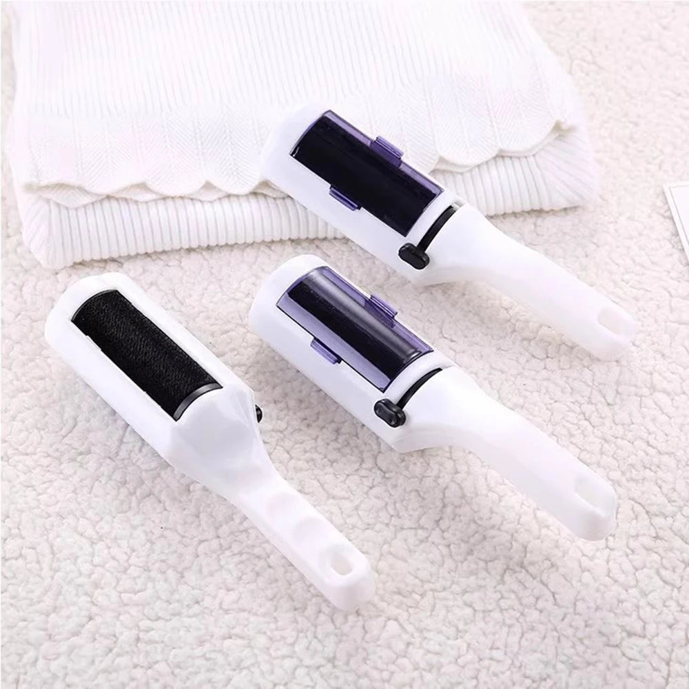 1PC Electrostatic Dry Cleaner Suction Brush Pet Hair Brush White Electrostatic Brush Wool Coat Cleaner Bristles