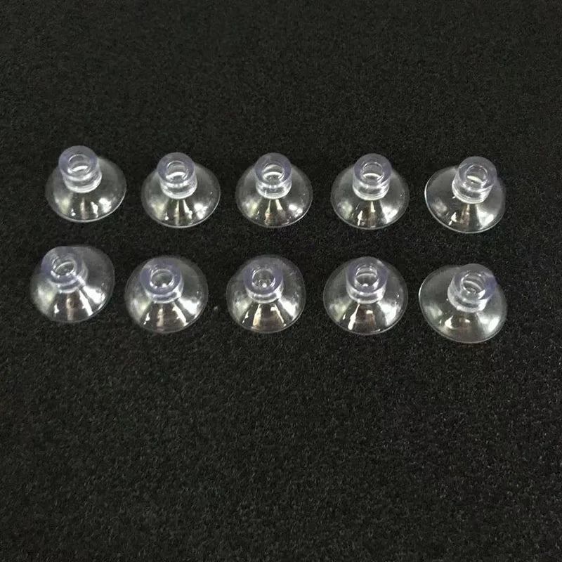 10Pcs Transparent Black Aquarium Suction Cup Air Tube Holder Sucker for Fish Tank Pump Oxygen Air Tube Fixing Clip Accessories