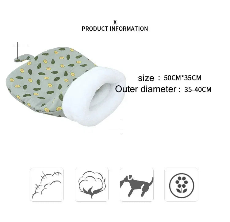 Warm Cat dog Sleeping Bag Soft Cat Bed Comfortable Tunnel Cat Nest Closed Pet House for Cats Lovely Cat Nest