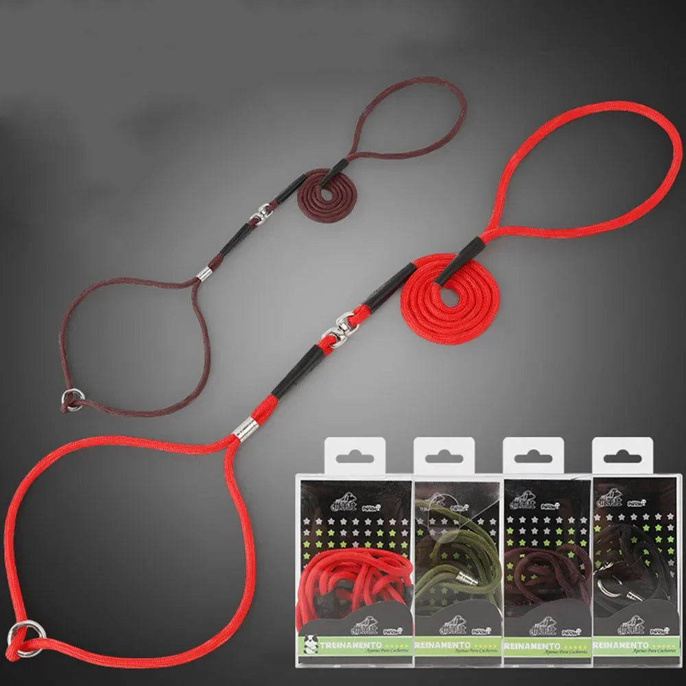 Superior Thin Nylon Slip Lead Dog Leash 5mm*120cm No Pull Pet Slip Leash for Puppy Training Adjustable Slip Collar for Small Dog