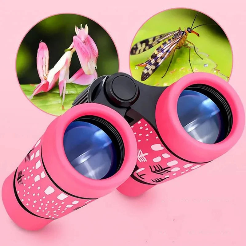 4X30mm Kids Binocular Telescope Children Educational Learning Telescope Bird Watching Folding Optics Telescope
